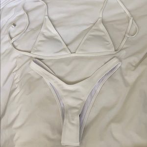 Never worn white bikini set